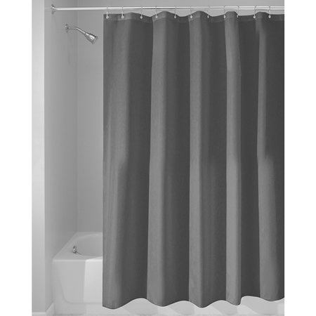 B & K iDesign 72 in. H X 72 in. W Charcoal Gray Solid Shower Curtain Polyester 14630